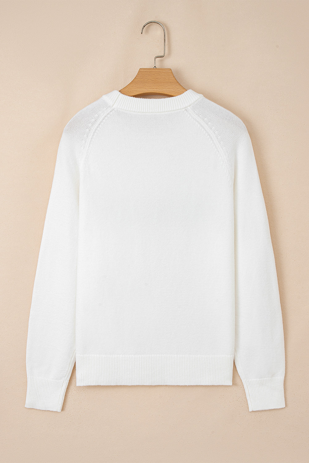🎄Blackish Green MERRY 🎄Letter Pattern Christmas Raglan Sleeve Sweater🎄